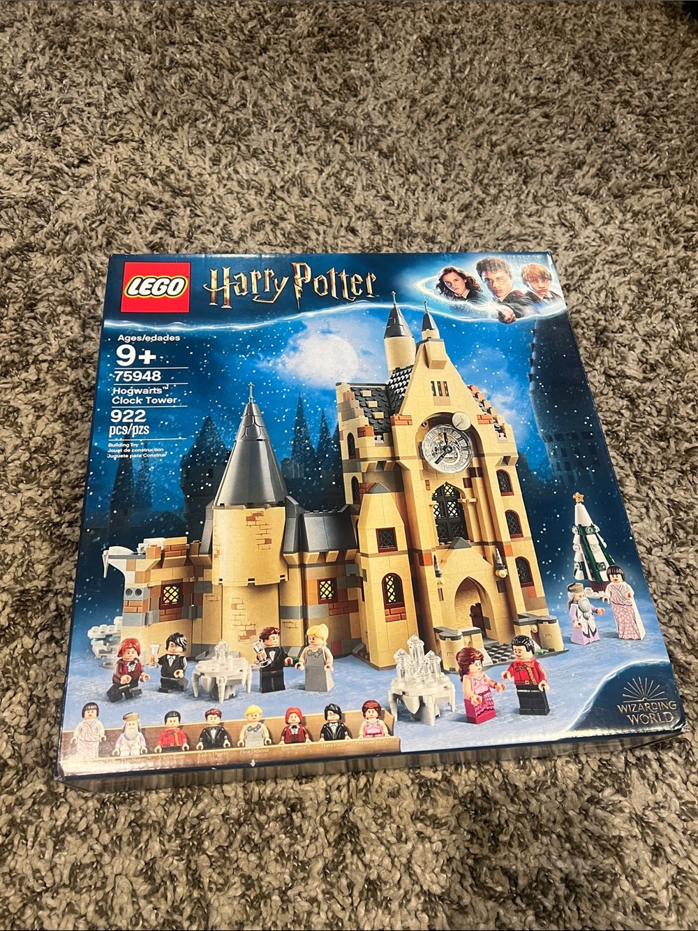 Lego Harry Potter Hogwarts Clock Tower Set - Tan and Blue